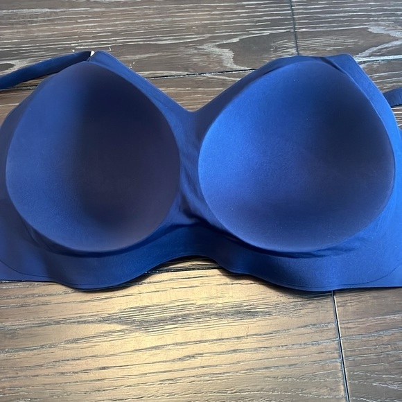 Victoria’s Secret Lightly Lined Wireless Bra XL Navy Blue - Picture 6 of 6